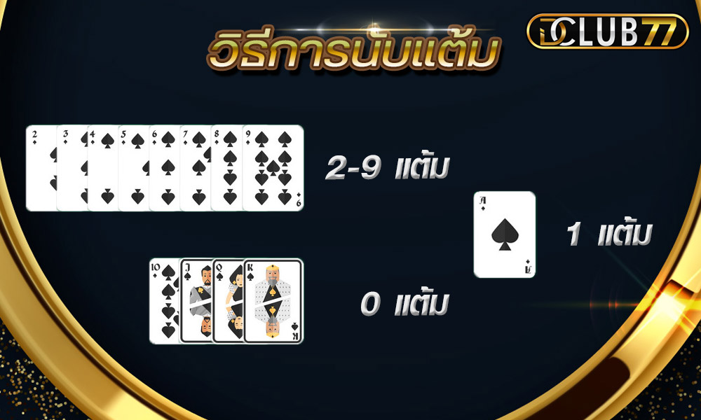วิธีนับแต้ม บาคาร่า